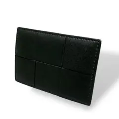 極美品 ボッテガヴェネタ カセット イントレ カードケース レザー ダークモス