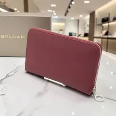 【未使用品】BVLGARI ブルガリブルガリ ラウンドファスナー 長財布 レザーのサムネイル