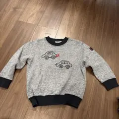 familiar 車刺繍 セーター 110