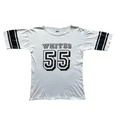 希少 70s champion フットボールTシャツ　3段ラバープリント L