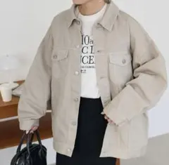 DISCOAT USAコットンデニムビッグGジャン デニムジャケットライトグレー