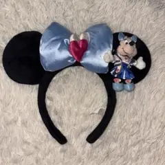ディズニーカチューシャミニーマスコット付き