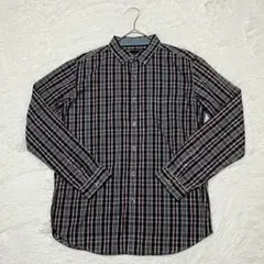 THE SHOP TK チェック柄シャツ パープル【D1-49】