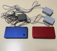 닌텐도 3DS 레드 & 닌텐도 DS 블루 본체