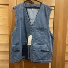 【最終値下げ価格】GU マルチポケットベスト デニムベスト