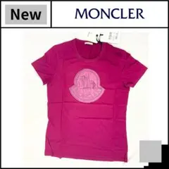 【新品】MONCLER　ロゴTシャツ　レディース　パープル　Mサイズ