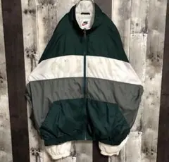 好配色 銀タグ 白タグ 90s ナイキNIKEナイロンジャケット 2XLゆるだぼ