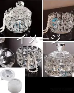 ハンドメイド用シリコンモールド☆レトロ調☆蓋付きポット型