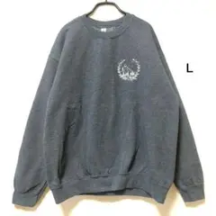 GILDAN ギルダン 刺繍スウェット トレーナー 裏起毛 US古着 L