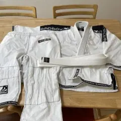 BADBOY 道着　柔術　3点セット K3 白　130-140 キッズ　子供