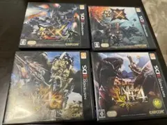 3DS 4本セット モンスターハンター4,4G,Xクロス,XXダブルクロス