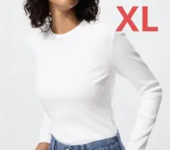 ユニクロ　ソフトリブクルーネックT 長袖 XL