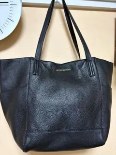 【お値下げ】MICHAEL KORS シボ革 トートバッグ ブラック