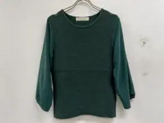 ユナイテッドアローズ袖シフォンドッキングニットセーターA22239