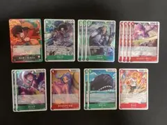 ワンピースカード　赤緑ルフィデッキパーツ