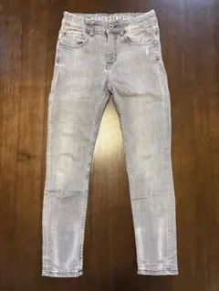 H&M エイチアンドエム キッズ スキニー デニムパンツ グレー ストレッチ