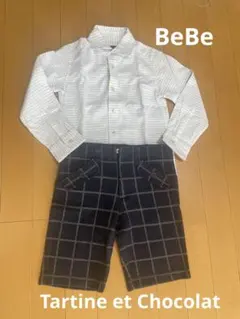 BeBe Tartine et Chocolat シャツ　パンツ　セレモニー