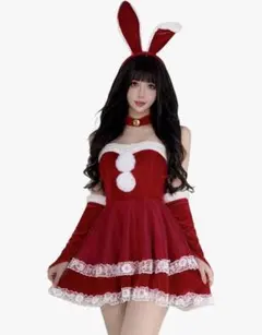サンタ　コスプレ　バニーガール