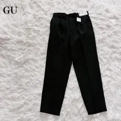 GU ブラック キモウタックテーパードパンツ M