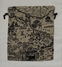 【manipuri】巾着ポーチ（新品）