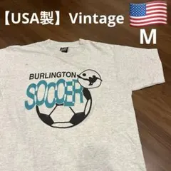 【USA製】Vintage SOCCER ヴィンテージTシャツ グレー M
