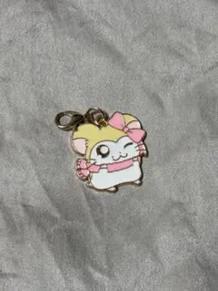 ハム太郎　メタルチャーム　キーホルダー マフラーちゃん
