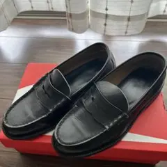 ハルタ　メンズ25EEE 黒ローファー