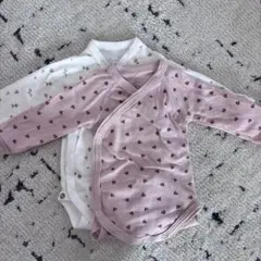 プチバトー　長袖　ボディスーツ　ボディ　1m/54cm