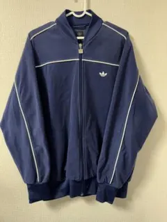 adidas パープル ジップアップジャージ