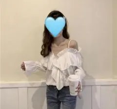 オフショルダー トップス レディース 白