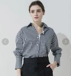 Emma Taylor オーバーサイズパールボタンシャツブラウスのサムネイル