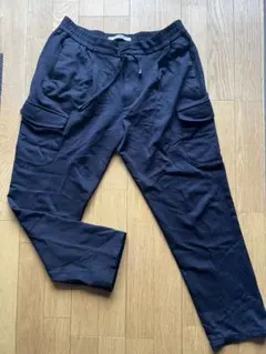 giab's ARCHIVIO レーヨン・ナイロン黒カーゴパンツ