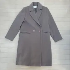 BEAUTY&YOUTH グレー ピンクロングコート L クリーニング済即着用
