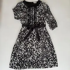 Aylesbury 花柄七分袖ワンピース