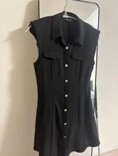 ZARA ブラック 半袖 ワンピース