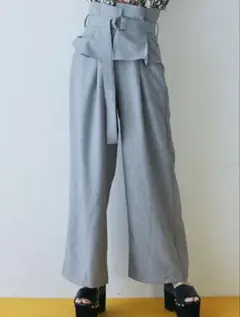 新品未使用⭐︎コルセットベルトワイドパンツ