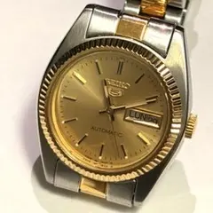 稼働品　SEIKO5 フルーテッドベゼル 4206-0510　自動巻き腕時計のサムネイル