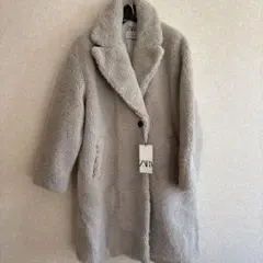 ZARA テディベアコート　ボアコート　L