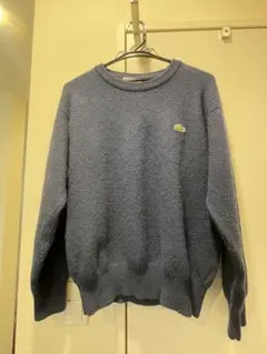 【人気】80s CHEMISE LACOSTE セーター ブルー 肉厚 AP34