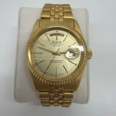 ELGIN デイデイトクォーツデラックス FKA125 腕時計 ジャンク品