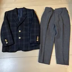 120cm ブラックウォッチ　ジャケット・パンツセット