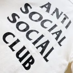 ANTI SOCIAL SOCIAL CLUB Tシャツ ホワイト　M