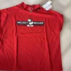 ミッキーマウス Tシャツ レッド 140