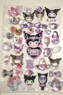 ボンボンドロップシールおすそ分けクロミ推しサンリオドロップジュエリーシール