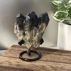 ✨一点物✨漆黒の守護石｜高品質モリオンクラスター マダガスカル産㉟