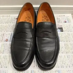 状態◎】REGAL25㌢コブラヴァンプ ローファースリッポンY301 ブラック 