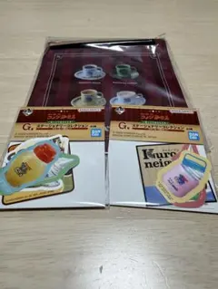 【未開封】コメダ珈琲一番くじ G賞ステッカー5枚セット 2種類+H賞セット