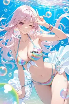 m1620 AIイラスト　かわいい　A4ポスター