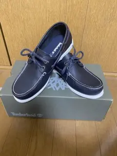timber land ネイビー　シューズ