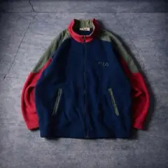 【70sイタリア製】FILA フルジップアップヴィンテージフリースジャケット古着